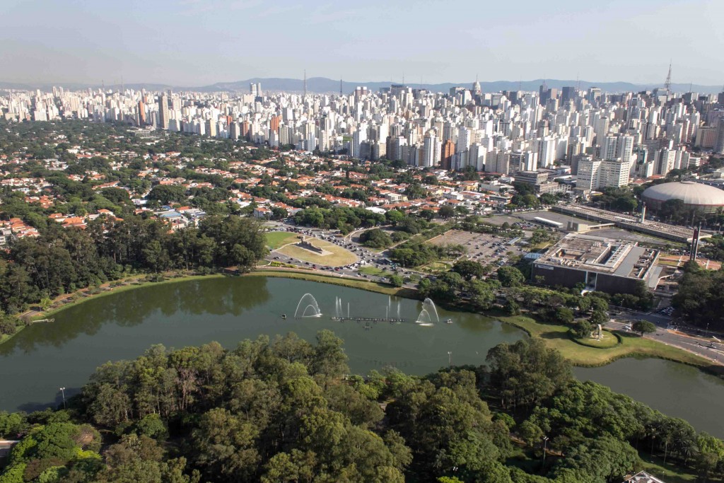 Lago do Ibirapuera visto de cima