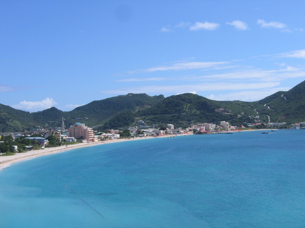 Uma das praias de St. Maarten
