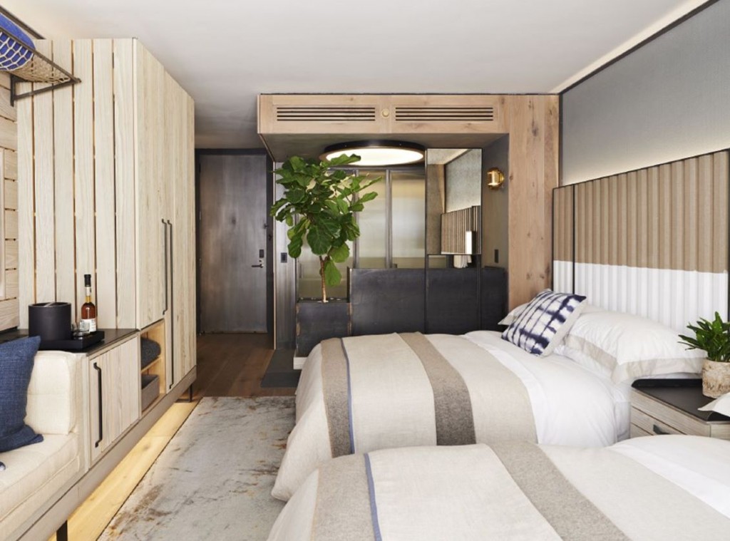 Um futuros quartos do hotel