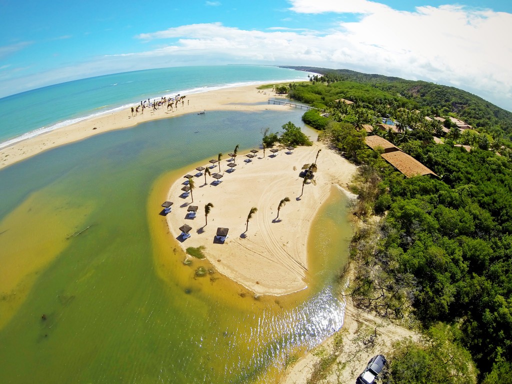 Vista aérea da Prainha no Pratagy - (Fotos: Divulgação)