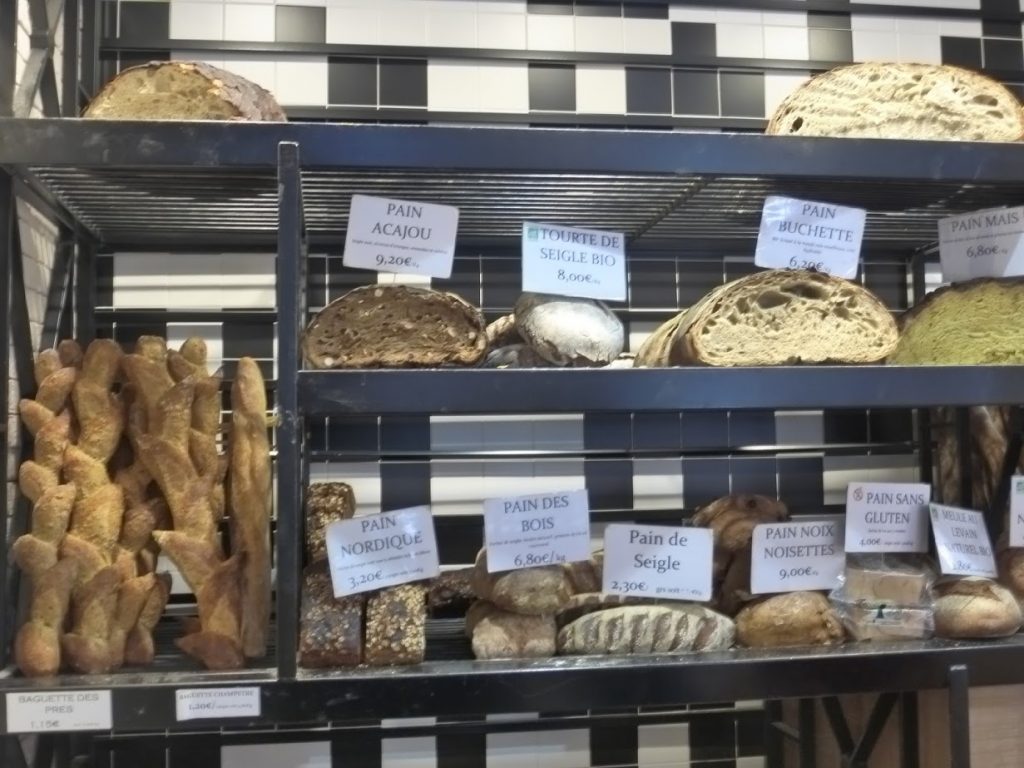 Os variados pães da boulangerie