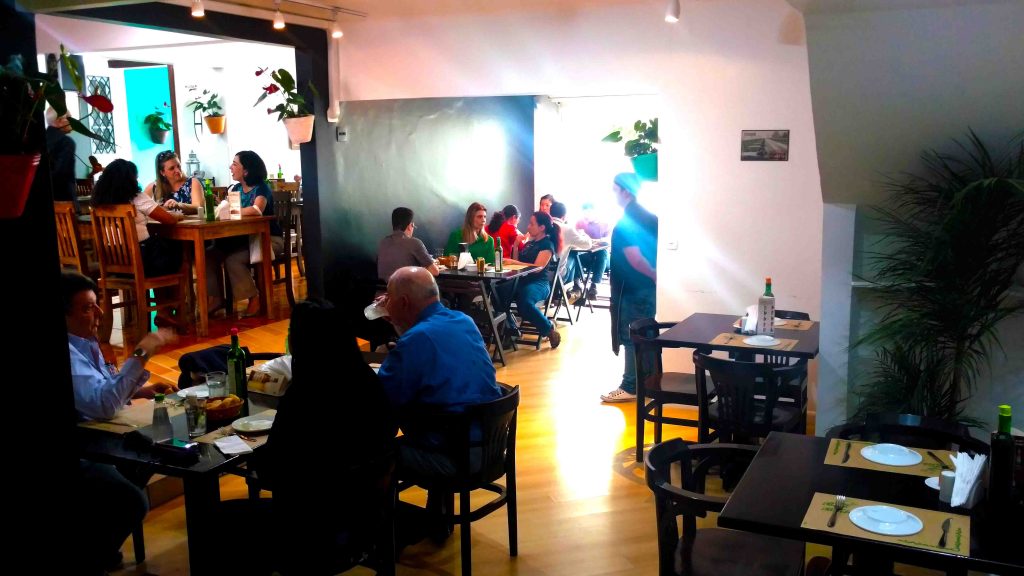 Um dos espaços do restaurante