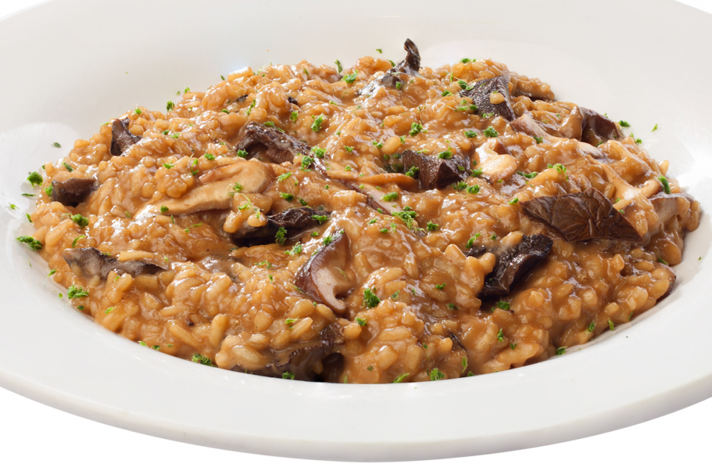 O risotto de funghi