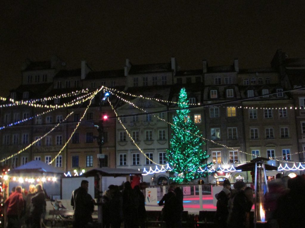 Iluminação natalina em Varsóvia