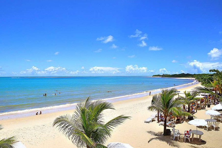 A praia do Mutá, onde fica o resort baiano (fotos divulgação/La Torre Resort)