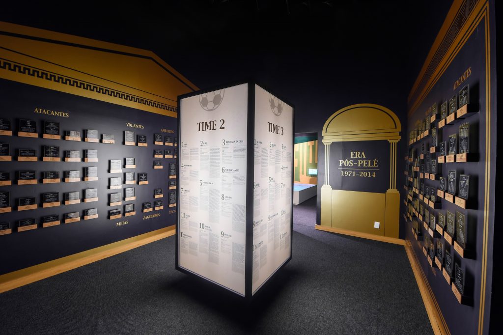 Sala " Imortais do Futebol ", no Museu do Futebol, no Estádio Mineirão