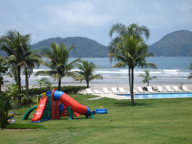 Estrutura montada na unidade Juquehy Beach