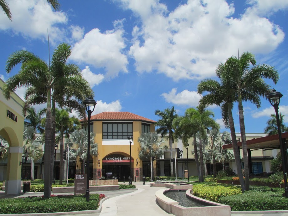 Fotografia aérea Sawgrass Mills Outlet Mall Sunrise Florida EUA