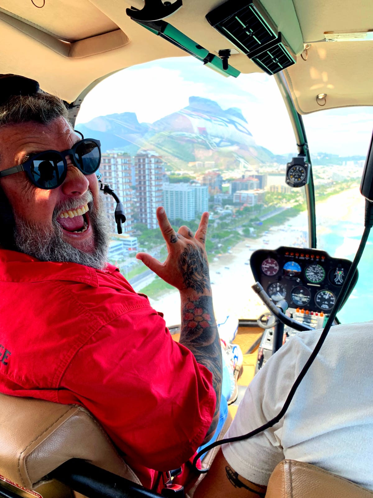 voo de helicóptero no Rio de Janeiro